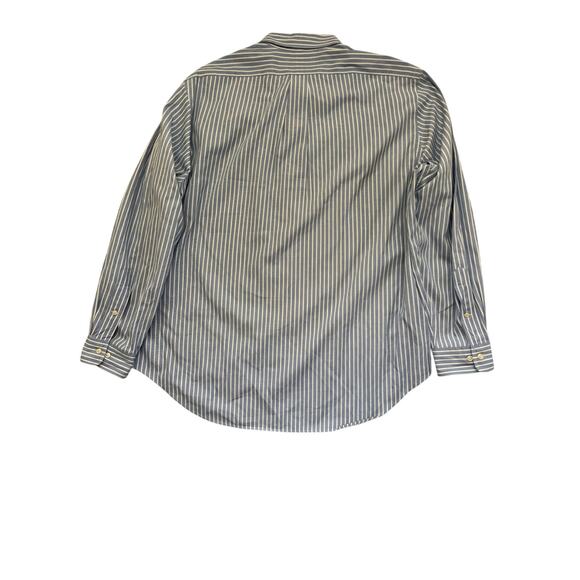 Ralph Lauren Men’s 17 34/35 Stripped Button Down Shirt Classic Fit Cotton Blue - Picture 12 of 12